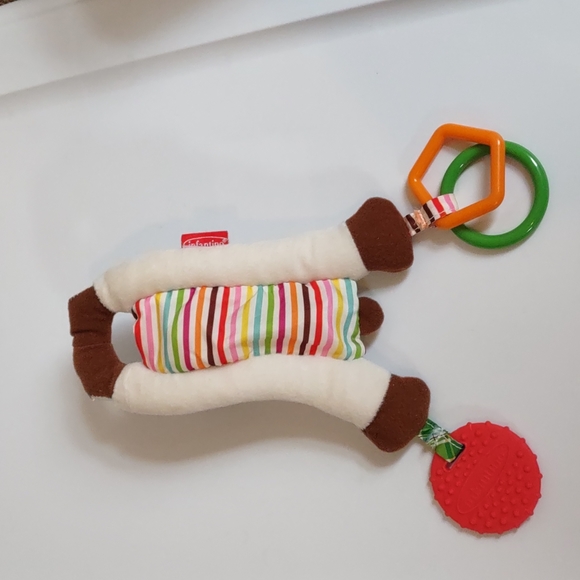 ✓Infantino Dog Puppy pup soft lovey rattle teether Soft baby toy 7in - Picture 3 of 14